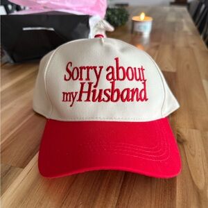 NWT Viral “Sorry about my Husband” hat
